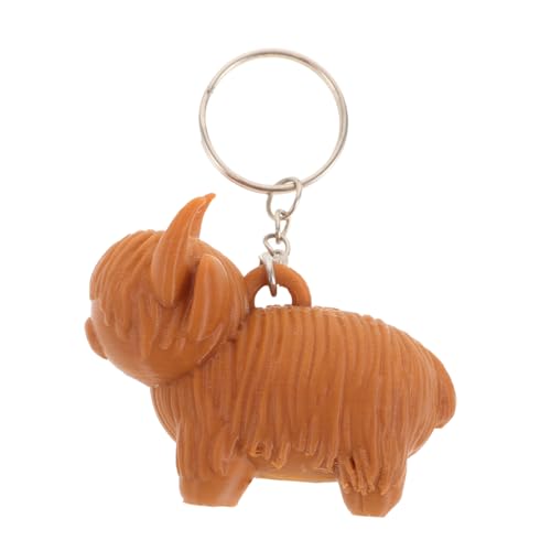 CHILDWEET Highland Cow Statue Weihnachtsdekoration Schottisches Flair Kuhhalter Für Bürodekor von CHILDWEET
