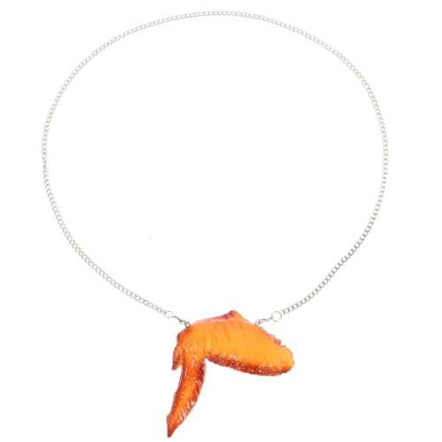 CHILDWEET Unisex Fried Chicken D Simulation Halskette Stilvolle Dekorationen von CHILDWEET
