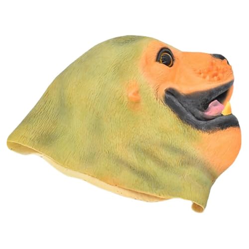 CHILDWEET Hundekopfbedeckung Tiermaske Halloween-Cosplay-Maske Bär Cosplay Prop Kopfbedeckung für Maskerade-Maske Tiara Tierkopfmaske Karnevalsmaske bilden Requisiten Kleidung von CHILDWEET