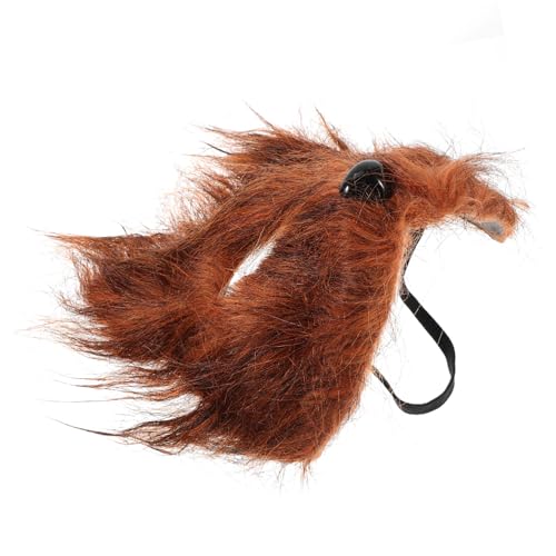 CHILDWEET Maske Flauschige Halbgesichts-tiermaske Kunstpelze Halloween Und Maskerade Einzigartiges Kostümzubehör von CHILDWEET