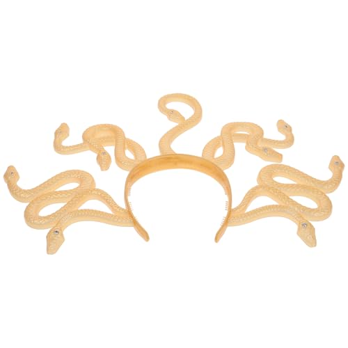 CHILDWEET Luxus Schlangen Kopfschmuck Medusa Halloween Kostüm Stirnband Corsage Damen Kopfschmuck von CHILDWEET