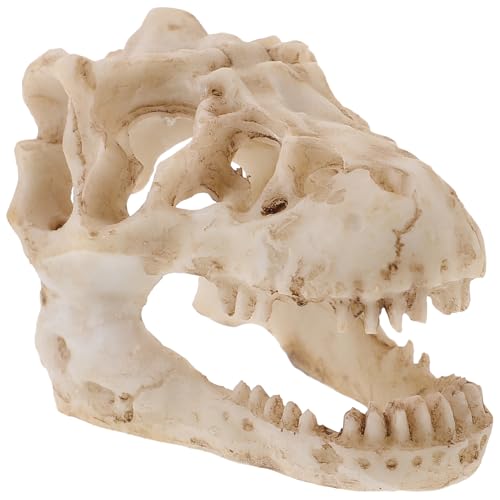 CHILDWEET Simulierter Dinosaurier-schädel Modell Kunstharz -ornament Für Halloween Heimdekoration von CHILDWEET