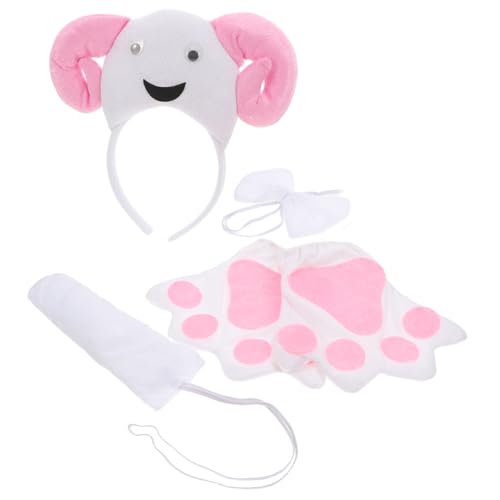 CHILDWEET Schaf Stirnband Weihnachts Haar Accessoires Weihnachts Accessoires Weihnachtskostüme Weihnachts Cosplay Zubehör Lammohren Stirnband Tier Partyzubehör Schaf Pfoten von CHILDWEET