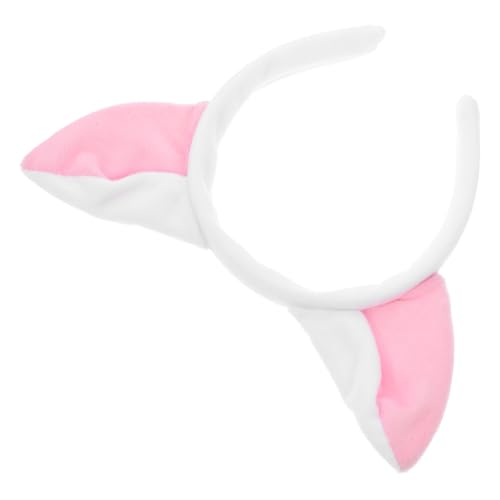 CHILDWEET Stirnband Fuchsohren Haarband Fuchs Haarband Hörner Halloween-haarband Rattenohren Katzenohren Kostüm Stirnbänder Für Damen Halloween-ohren Tierische Fellohren Wolf Weiß Spinnen von CHILDWEET