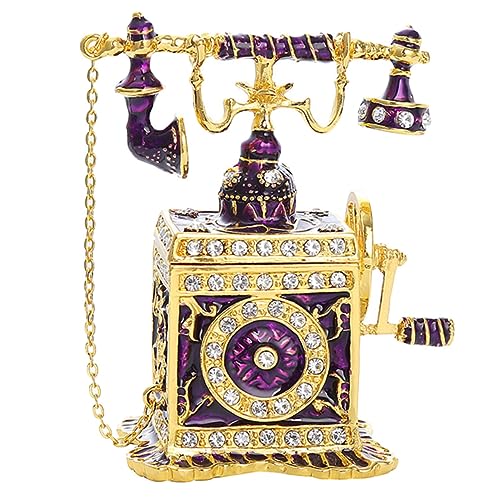 CHILDWEET Box Telefon Form Schmuck Organizer Halskette Lagerung Ohrring Container von CHILDWEET