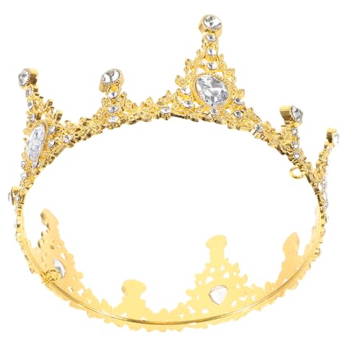 CHILDWEET Kronen-kuchen-dekorationen Exquisiter Goldener Topper Für Verlobungsfeier Hochzeitstorte CHILDWEET Kronen-kuchen-dekorationen Exquisiter Goldener Topper Für Verlobungsfeier Hochzeitstorte von CHILDWEET