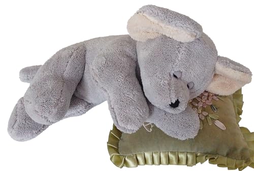 CHINOCO Kuscheltier Maus super weiche liegende schlafende Plüschmaus Stofftier zum Kuscheln, Spielen verschenken Grau/ L20cm von CHINOCO