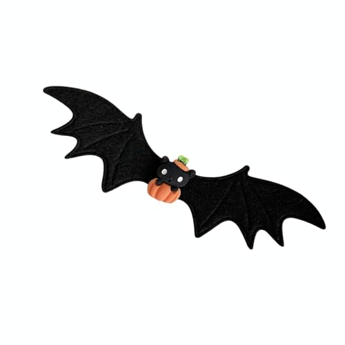 2000er Jahre Haarclip Für Halloween Punk Wing Hair Clip Nonslip Barrettes Für Side Bangs Cosplay Party Dekoration Halloween Fledermausflügel von CHIZISX