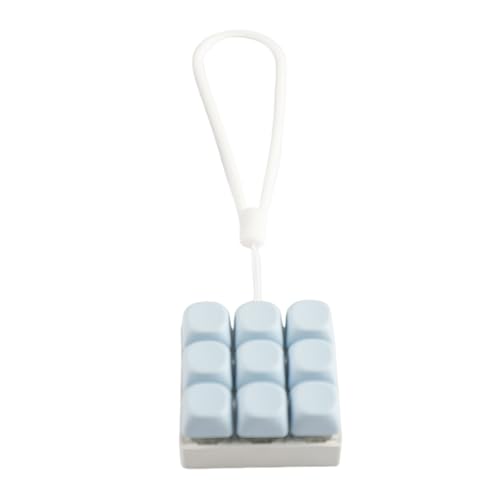 9-Tasten-Tastatur-Klick-Spielzeug, Schlüsselanhänger, mechanische Schalter, Tester für Training und Reisebegleiter 9-Tasten-Tastatur-Klick-Spielzeug, Schlüsselanhänger, mechanische Schalter, Tester für Training und Reisebegleiter von CHIZISX