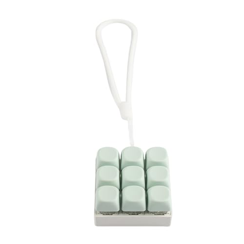 9-Tasten-Tastatur-Klick-Spielzeug, Schlüsselanhänger, mechanische Schalter, Tester für Training und Reisebegleiter 9-Tasten-Tastatur-Klick-Spielzeug, Schlüsselanhänger, mechanische Schalter, Tester für Training und Reisebegleiter von CHIZISX