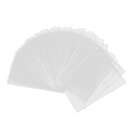 CHIZISX 100 Pcs Schutzhülsenkartenschutz Transparente Karten Sammlerhalter Tarotkartenhülsen PVC Trading Card Sleeves von CHIZISX