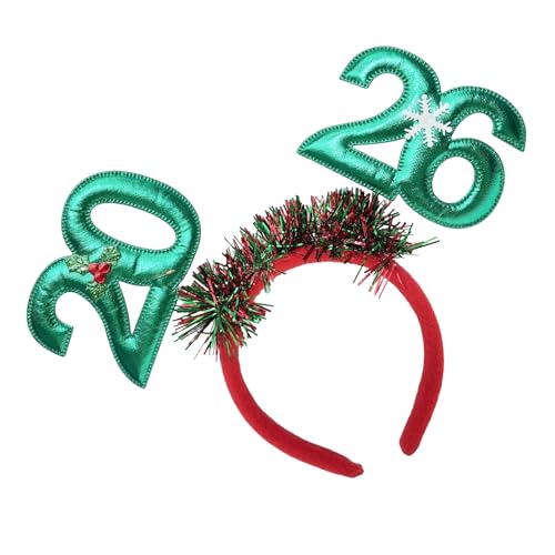 CHIZISX 2026 Glitzernde Girlanden Neujahrs-Stirnbänder mit gepolsterter Zahl, bequemer Haarschmuck für Festival, Event, Feier, glitzerndes Haar-Accessoire für Neujahr CHIZISX 2026 Glitzernde Girlanden Neujahrs-Stirnbänder mit gepolsterter Zahl, bequemer Haarschmuck für Festival, Event, Feier, glitzerndes Haar-Accessoire für Neujahr von CHIZISX