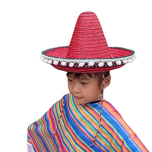 CHIZISX Baseballkappe, Webmütze, Sombrero-Hut, Festival-Hüte, Mexikaner, Party-Hut, Fotografie-Requisiten für Kinder, traditionelle Kostüme, Kopfbedeckung CHIZISX Baseballkappe, Webmütze, Sombrero-Hut, Festival-Hüte, Mexikaner, Party-Hut, Fotografie-Requisiten für Kinder, traditionelle Kostüme, Kopfbedeckung von CHIZISX