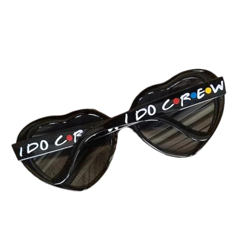 CHIZISX Brautbrille in Herzform für Brautjungfern, zukünftige Braut, Brille, Braut, Duschbedarf, Junggesellinnenabschied von CHIZISX