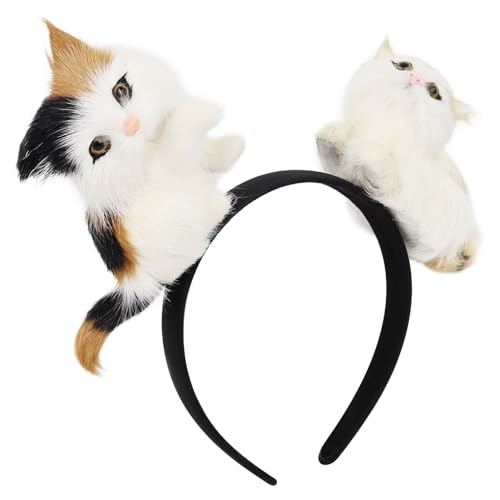 CHIZISX Dehnbares Haarband mit Cartoon-Tierohren, benutzerfreundlich, Stoff-Haarband, Fotografie-Requisiten für Cosplay, Sportveranstaltungen, Mädchen, Cartoon-Haarschmuck von CHIZISX