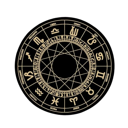 CHIZISX Divinations Mat Constellations Altäre Tarotkartenpolster Astrologie Pendel Chart Matte Für Gottesheilungen von CHIZISX