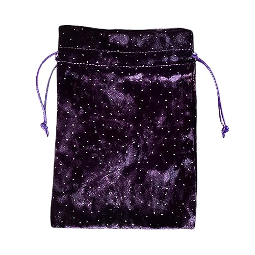 CHIZISX Draw String Dices Bag Astrolabes Gotteskarten Tasche Brettspiel Flanellelette Schmuck Verpackung Aufbewahrungstasche von CHIZISX