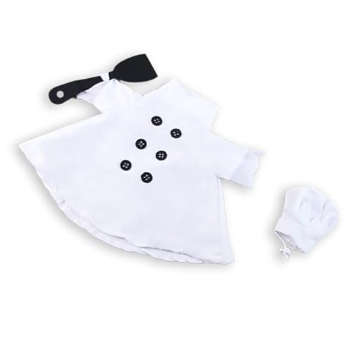 CHIZISX Entzückendes Gänse-Koch-Kostüm-Set mit verstellbarem Zubehör für Festivals, Feiern, Fotografie, Veranda, Gänse von CHIZISX
