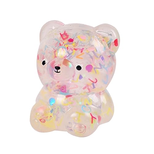 CHIZISX Glitzerndes Handquetschbär Spielzeug Zum Dekomprimieren Weiches Spielzeug Antistress MochiToy Stressabbau Kinderbelohnung CHIZISX Glitzerndes Handquetschbär Spielzeug Zum Dekomprimieren Weiches Spielzeug Antistress MochiToy Stressabbau Kinderbelohnung von CHIZISX
