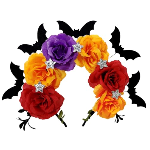 CHIZISX Halloween Elastische Stirnbänder Spinnen Fledermaus Haarband Party Haarschmuck Halloween Kostüm CHIZISX Halloween Elastische Stirnbänder Spinnen Fledermaus Haarband Party Haarschmuck Halloween Kostüm von CHIZISX