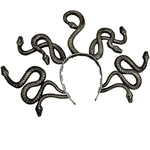 CHIZISX Halloween Medusas Schlange Stirnband Medusas Cosplay Kostüm Kopfschmuck Haarschmuck Harz Haarreifen Requisiten von CHIZISX