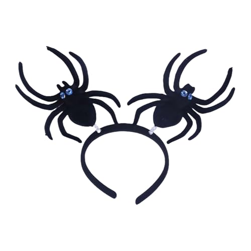 CHIZISX Halloween Spiders Stirnband Day Of Death Flohing Arachnid Hairband Cosplay Kostüm Kopfstück Für Erwachsene Festival Kopfbedeckung Dark Serie Haarzubehör Accessoire von CHIZISX