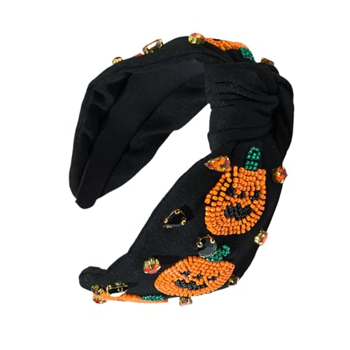 CHIZISX Jeweled Pumpkin Specter Stirnband mit Perlen für Kinder, Halloween, Bühne, Schule, Theateraufführungen, Kürbis-Stirnband CHIZISX Jeweled Pumpkin Specter Stirnband mit Perlen für Kinder, Halloween, Bühne, Schule, Theateraufführungen, Kürbis-Stirnband von CHIZISX