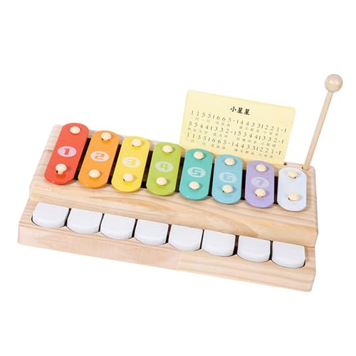 CHIZISX Kinder Handheld Percussion Instrument Für Kleinkind Fördert Rhythmusentwicklung Feinmotorische Fähigkeiten Für Home Klassenzimmer Nutzung Holz Xylophon Kinder CHIZISX Kinder Handheld Percussion Instrument Für Kleinkind Fördert Rhythmusentwicklung Feinmotorische Fähigkeiten Für Home Klassenzimmer Nutzung Holz Xylophon Kinder von CHIZISX
