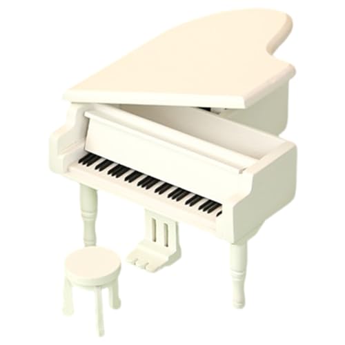 CHIZISX Klavier- und Hocker-Set, Zubehör für Garten, Büro, Display, Musikinstrument, Party-Dekoration, Musikinstrument, Ornament CHIZISX Klavier- und Hocker-Set, Zubehör für Garten, Büro, Display, Musikinstrument, Party-Dekoration, Musikinstrument, Ornament von CHIZISX