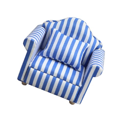 CHIZISX Ländliche Puppenhausmöbel Einzelner Sofa Sessel Mit Holzrahmen Polster Sicher Für Kinder Kreative Aktivität Kind Sicheres Miniatursofa CHIZISX Ländliche Puppenhausmöbel Einzelner Sofa Sessel Mit Holzrahmen Polster Sicher Für Kinder Kreative Aktivität Kind Sicheres Miniatursofa von CHIZISX