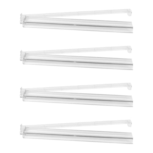 CHIZISX Moderne Mahjong-Racks mit Schieber, 4 Stück, Fliesen-Halter, Schiebe-Schubstangen, Amerika-Design, Heimgebrauch, Spielzubehör, Acryl-Fliesenhalter-Set von CHIZISX