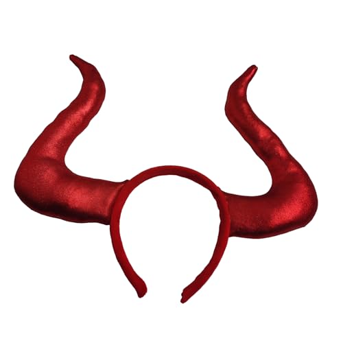 CHIZISX Ochsenhorn Cosplay Tier Horn Kopfbedeckung Halloween Stirnband Kopfbedeckung Kostüm Zubehör Cosplay Party Kopfbedeckung CHIZISX Ochsenhorn Cosplay Tier Horn Kopfbedeckung Halloween Stirnband Kopfbedeckung Kostüm Zubehör Cosplay Party Kopfbedeckung von CHIZISX