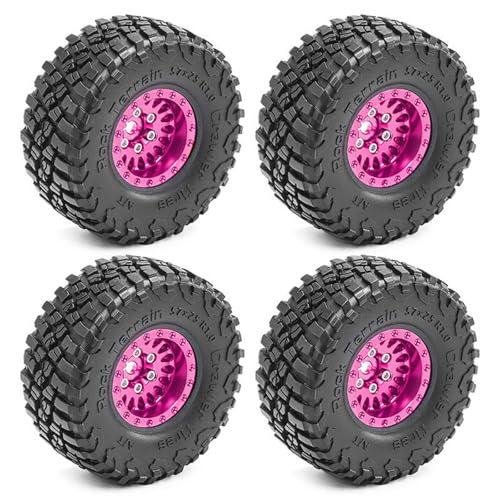 CHIZISX Set Von 4 Fernbedienungssteuer Gummi Radreifen Für Crawler Car Modelforor Fernbedienungszubehör von CHIZISX
