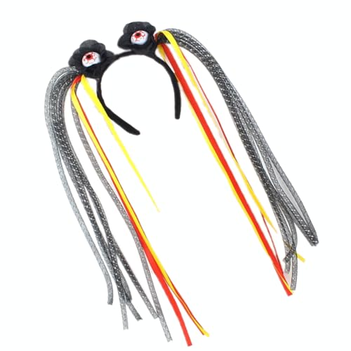 CHIZISX Skeleton Headwear Mit Rosen Mode Haarstücke Ornament Für Halloween Enthusiasten Und Partybesucher Kostümparty Kopfbedeckung von CHIZISX