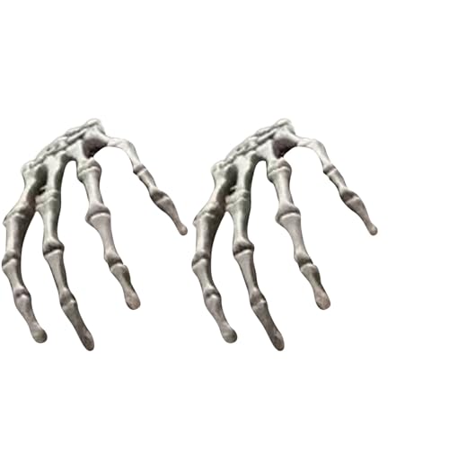 CHIZISX Stilvolle Totenkopf-Hand, Füchse, Ohr-Kopfschmuck, stilvolle Anime-Füchse, Ohr-Haarteile mit Totenkopf-Blumen-Accessoire für Maskeraden, leichte, tragbare Haarspangen von CHIZISX