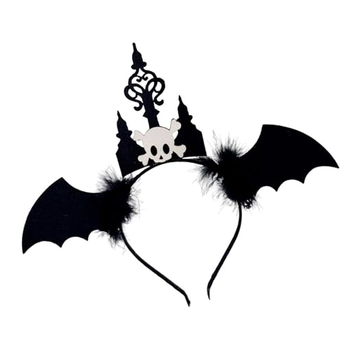 CHIZISX Verstellbares Halloween-Party-Haarteil, geflügeltes Fledermaus-Design, kreatives Thema, Haar-Accessoire für Maskeraden, Tanzveranstaltungen, Stirnbänder zum Tanzen CHIZISX Verstellbares Halloween-Party-Haarteil, geflügeltes Fledermaus-Design, kreatives Thema, Haar-Accessoire für Maskeraden, Tanzveranstaltungen, Stirnbänder zum Tanzen von CHIZISX
