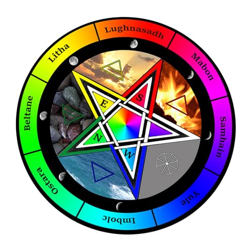 CHIZISX Wechselkreismat Maus Pad Stern Muster Astrologie Pendel Diagramm Mattenausgleich Meditationen Dekoration Tarots Pad Tarots Pad von CHIZISX