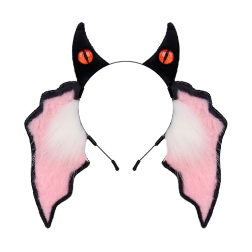 CHIZISX Weiche Fledermausflügel-Haar-Accessoire, ergonomisch, flauschig, Kostüm, Stirnbänder für Mädchen, Jungen, Festival, Event, bequemes Tierohr-Accessoire CHIZISX Weiche Fledermausflügel-Haar-Accessoire, ergonomisch, flauschig, Kostüm, Stirnbänder für Mädchen, Jungen, Festival, Event, bequemes Tierohr-Accessoire von CHIZISX