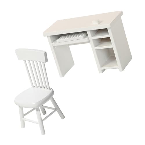 Detailliertes kleines Büromöbel-Set für 1/12 Puppenhäuser Szene inklusive Schreibtisch und Stuhl, Premium-Materialien, Puppenhäuser, Büromöbel-Set Detailliertes kleines Büromöbel-Set für 1/12 Puppenhäuser Szene inklusive Schreibtisch und Stuhl, Premium-Materialien, Puppenhäuser, Büromöbel-Set von CHIZISX