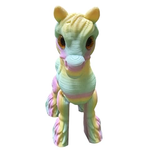 Gelegter Pferdemodellspielzeug Mit Beweglichen Gelenken Und Schwanzkollektoren Display & Schreibtisch Office Desk Horse Skulptur von CHIZISX