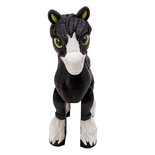Gelegter Pferdemodellspielzeug Mit Beweglichen Gelenken Und Schwanzkollektoren Display & Schreibtisch Office Desk Horse Skulptur von CHIZISX