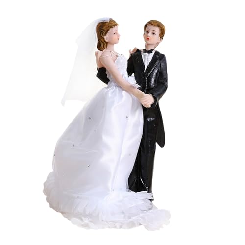 Harz-Paar-Figur, Hochzeitstorten-Dekoration für Jahrestag, Party, freundliches Zuhause, Dekoration, Kunstharz, Zeremonie, Kuchen von CHIZISX