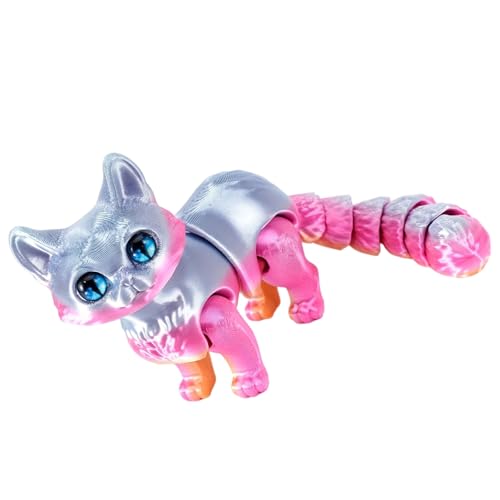 Metallic Kitten Zappets Spielzeug Flexible Stressabbau Figur Für Kinder Und Erwachsene Tragbares Artikuliertes Design von CHIZISX