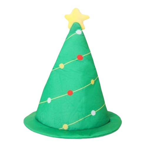 Modischer Hut mit Weihnachtsbaum-Motiv, verstellbare Größe, weiche Piush-Materialien, für Büro und Schule, Event, Heimzubehör, verstellbarer Hut von CHIZISX