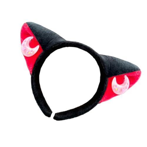 Niedliches Tierohr-Haarband für Erwachsene und Kinder, Cartoon-Haarreif, Geburtstagsparty-Zubehör, Rollenspiel, Kopfschmuck, Katzen-Haarband von CHIZISX