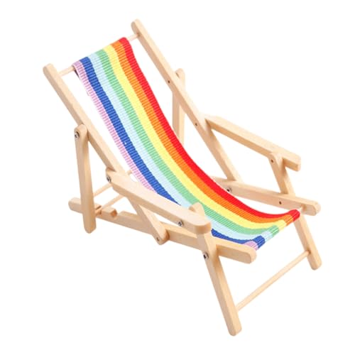 Rainbow Miniatur Lounge Chair Model Figure 1:12 Scale Doll House Accessories Kids Playroom Scene Display Essential Doll House Furniture von CHIZISX