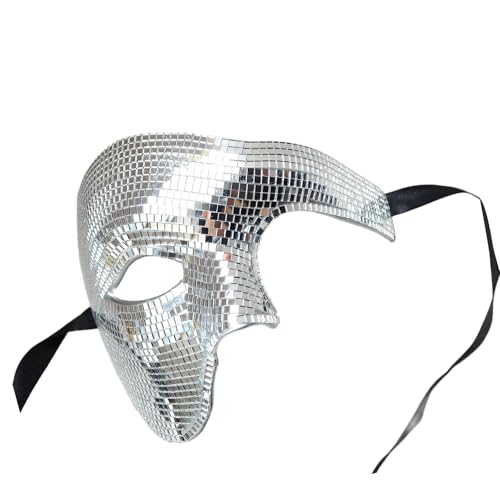 Stilvolle halbe Gesichtsbedeckung für Festivals, Versammlungen, Halloween, Party, Maskeraden, Ball, Kostüm, Abschlussball, Zubehör, Maskeraden von CHIZISX