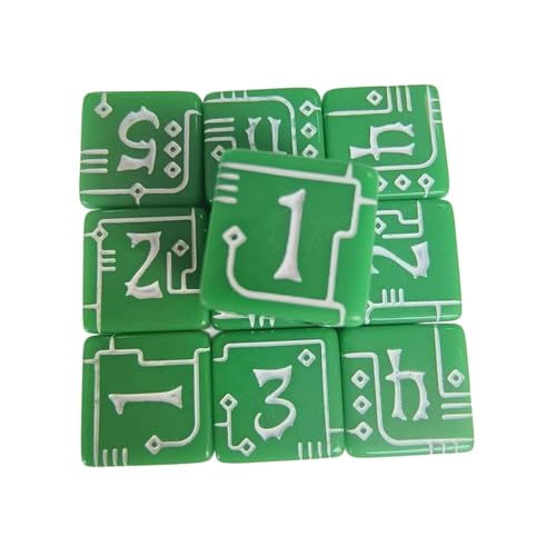 Taktile Acrylic Industrial Themed Number Dices von CHIZISX