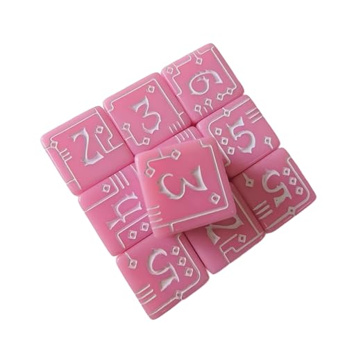 Taktile Acrylic Industrial Themed Number Dices von CHIZISX