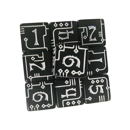 Taktile Acrylic Industrial Themed Number Dices von CHIZISX